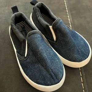 Size 8 Oshkosh Navy slip ons